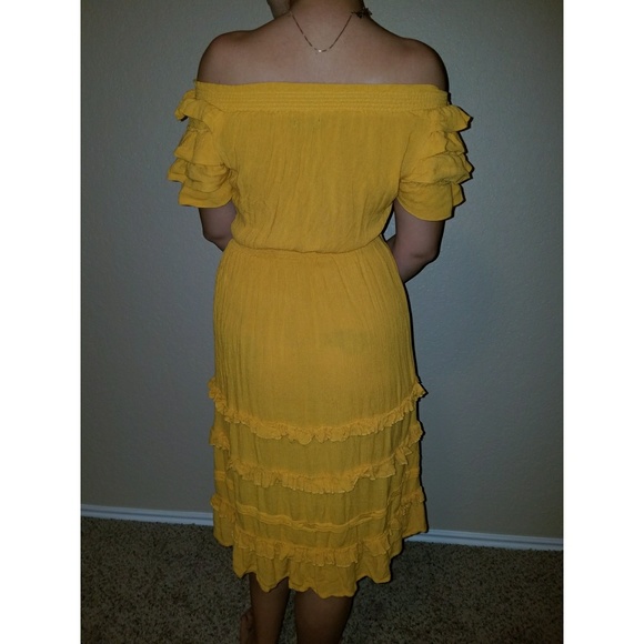 ASOS Dresses & Skirts - Asos off the shoulder yellow dress